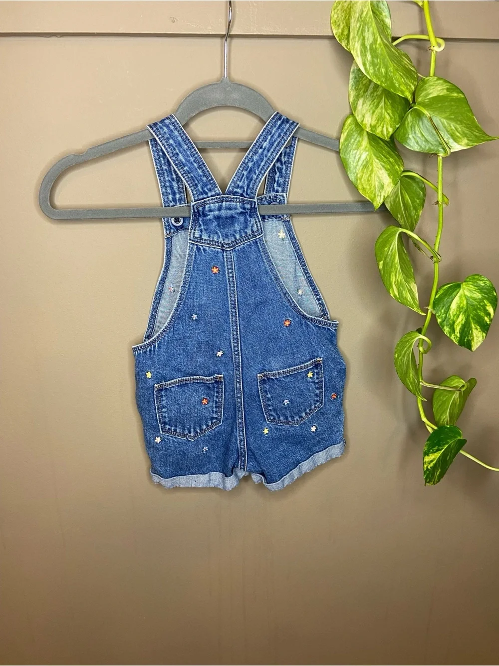 Baby Gap Floral Toddler Overall Shorts